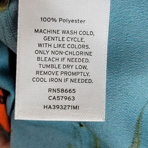 Halogen retro floral turquoise mini dress - Picture 2 of 10